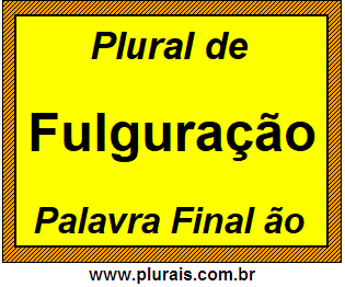 Plural de Fulguração