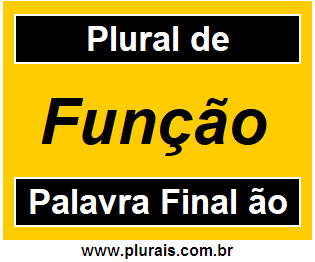 Plural de Função