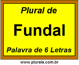 Plural de Fundal