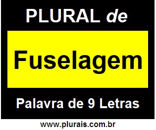 Plural de Fuselagem