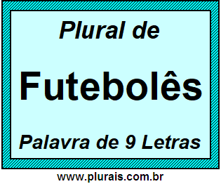 Plural de Futebolês