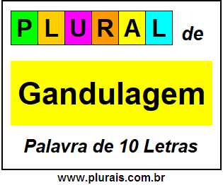 Plural de Gandulagem