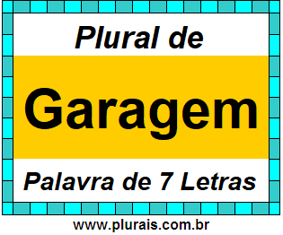 Plural de Garagem