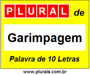 Plural de Garimpagem