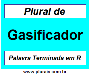 Plural de Gasificador