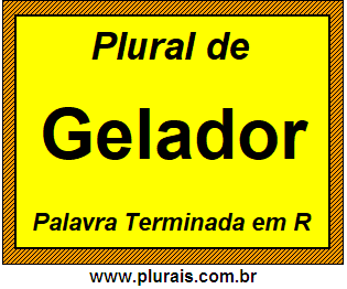 Plural de Gelador