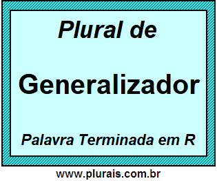 Plural de Generalizador