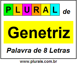 Plural de Genetriz