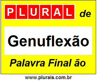 Plural de Genuflexão