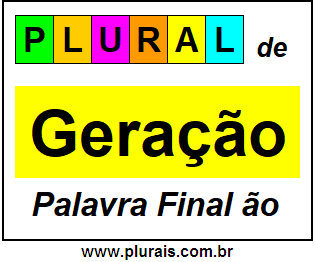 Plural de Geração