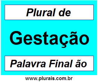 Plural de Gestação