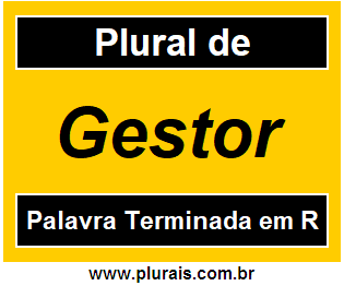 Plural de Gestor