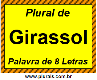 Plural de Girassol