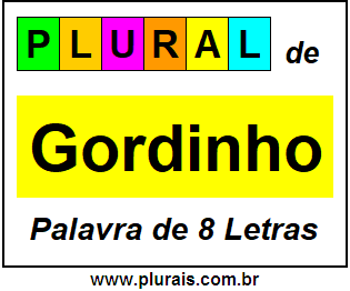 Plural de Gordinho