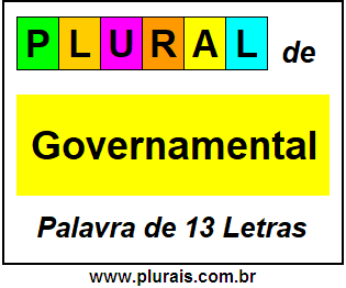 Plural de Governamental