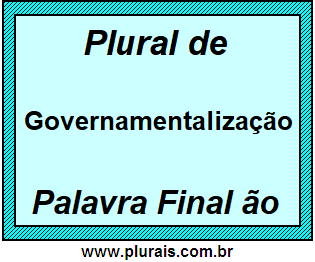 Plural de Governamentalização