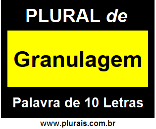 Plural de Granulagem