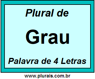 Plural de Grau