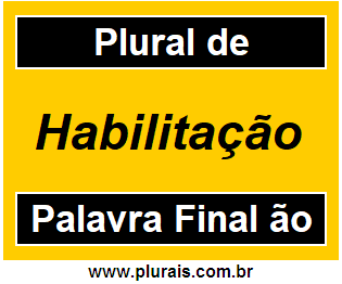 Plural de Habilitação