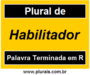 Plural de Habilitador