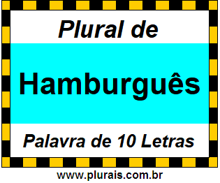 Plural de Hamburguês