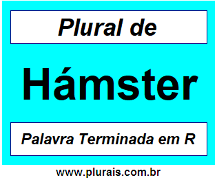 Plural de Hámster