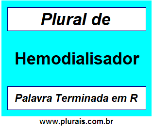 Plural de Hemodialisador