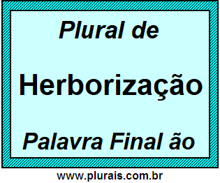 Plural de Herborização