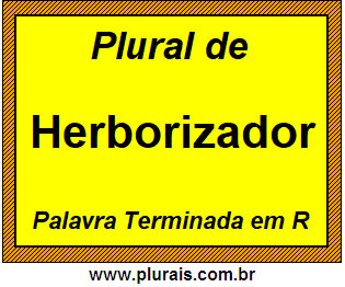 Plural de Herborizador