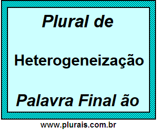 Plural de Heterogeneização