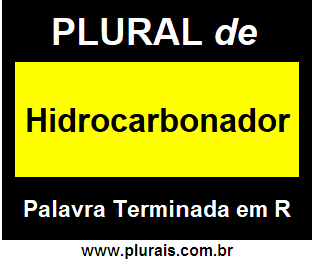 Plural de Hidrocarbonador