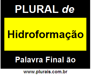 Plural de Hidroformação