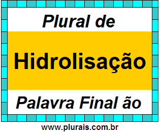 Plural de Hidrolisação