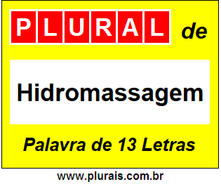 Plural de Hidromassagem