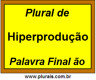 Plural de Hiperprodução