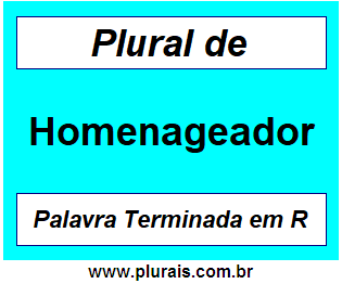 Plural de Homenageador