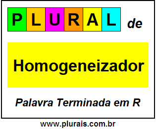 Plural de Homogeneizador