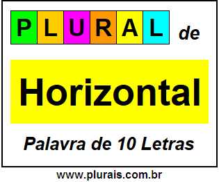 Plural de Horizontal