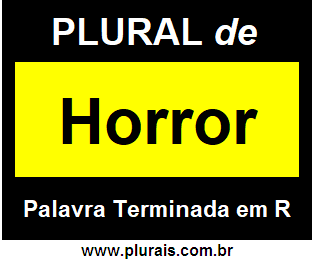 Plural de Horror