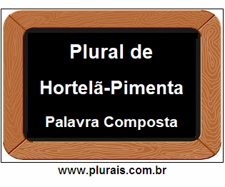 Plural de Hortelã-Pimenta