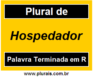 Plural de Hospedador