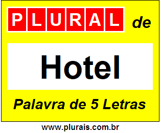 Plural de Hotel