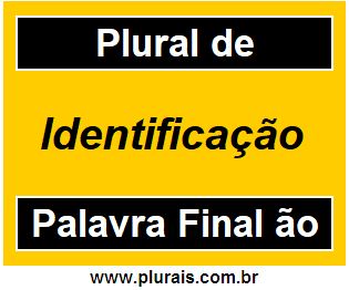 Plural de Identificação