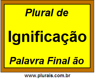 Plural de Ignificação