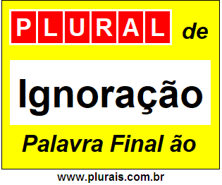 Plural de Ignoração