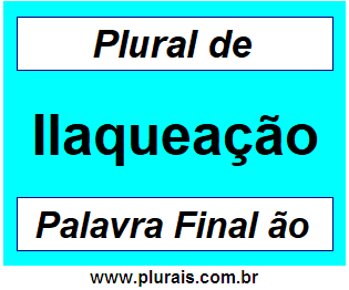 Plural de Ilaqueação