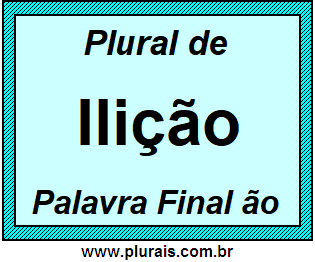 Plural de Ilição