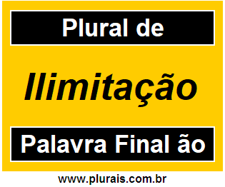 Plural de Ilimitação