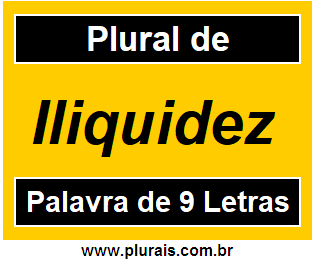 Plural de Iliquidez