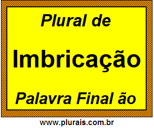 Plural de Imbricação